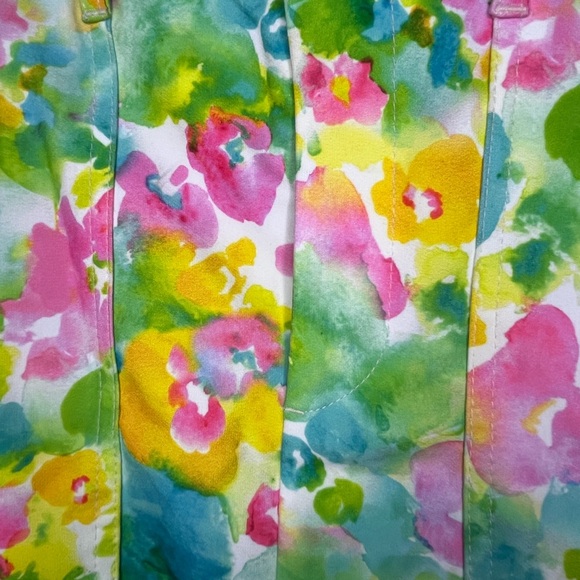 Bershka Floral Multicolor Skirt Watercolor Women’s Size Small - Picture 3 of 6